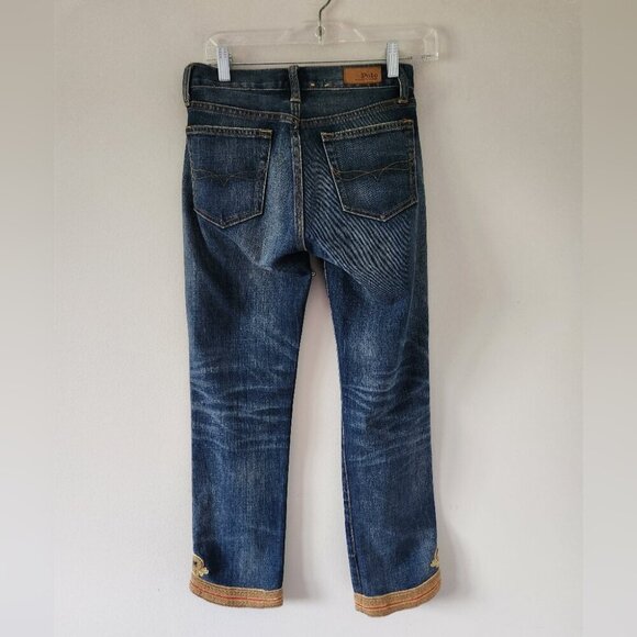 POLO RALPH LAUREN | Waverly Straight Crop Jeans In Indigo Sz 25 - Picture 3 of 6